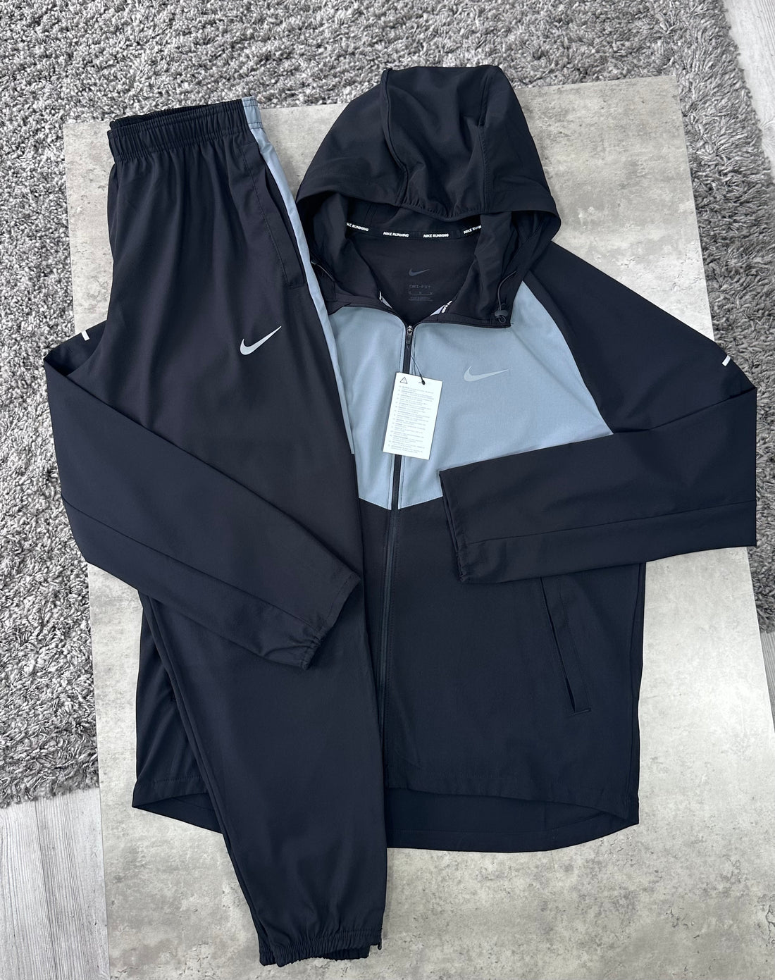 NIKE REPEL TRACKSUIT - BLACK / GREY