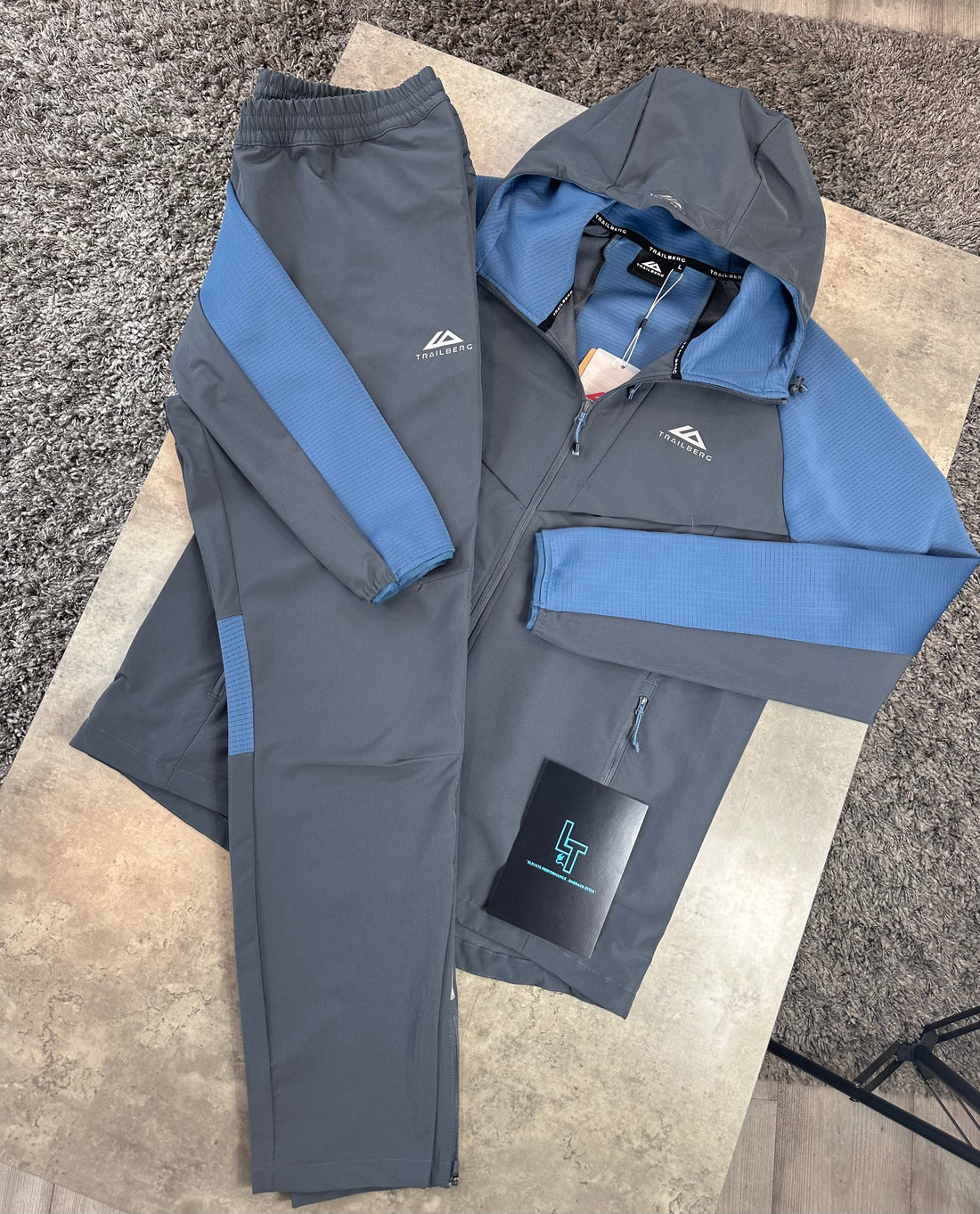 TRAILBERG DASH TRACKSUIT - BLUE/GREY