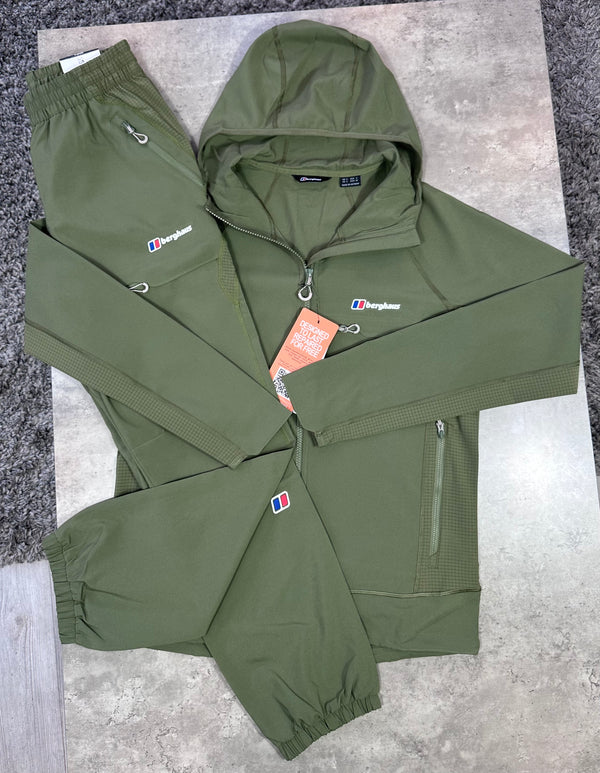BERGHAUS WOVEN FLEECE TRACKSUIT - KHAKI