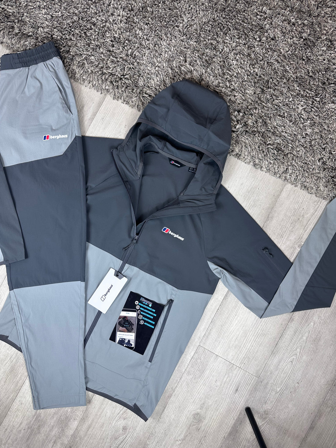 BERGHAUS THERAN TRACKSUIT - DARK/LIGHT GREY