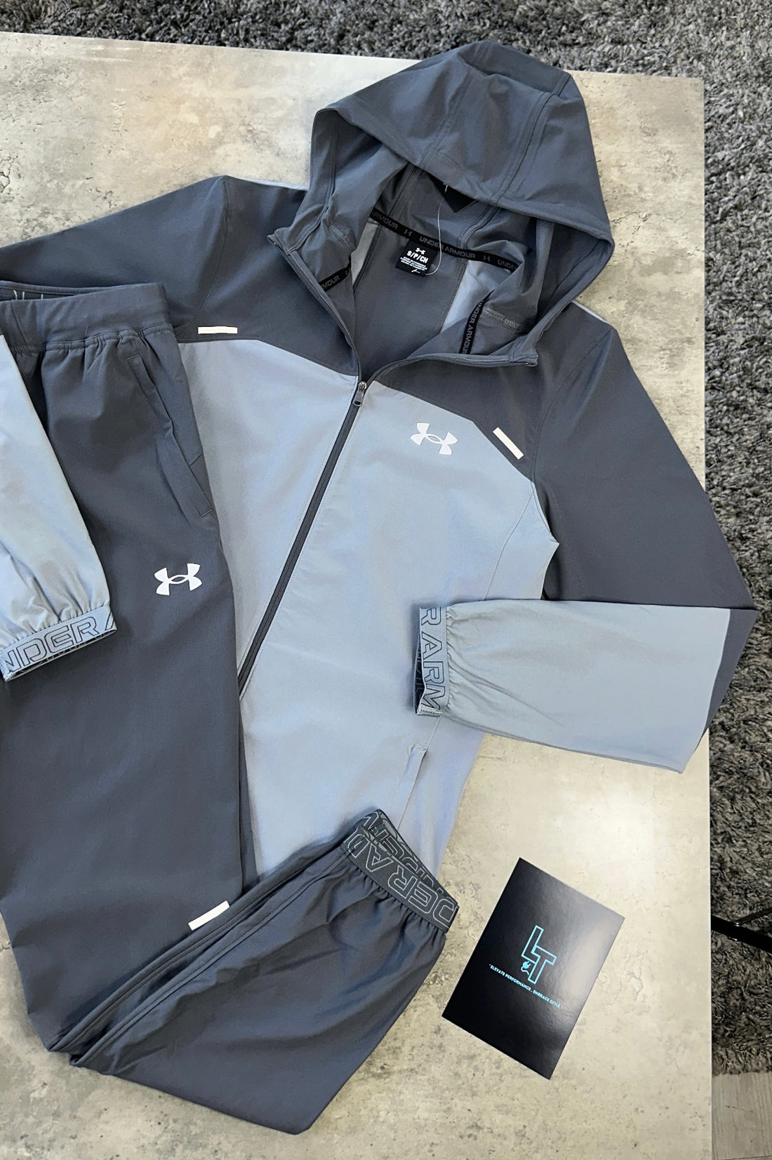 UNDER ARMOUR VANISH TRACKSUIT - LIGHT/DARK GREY