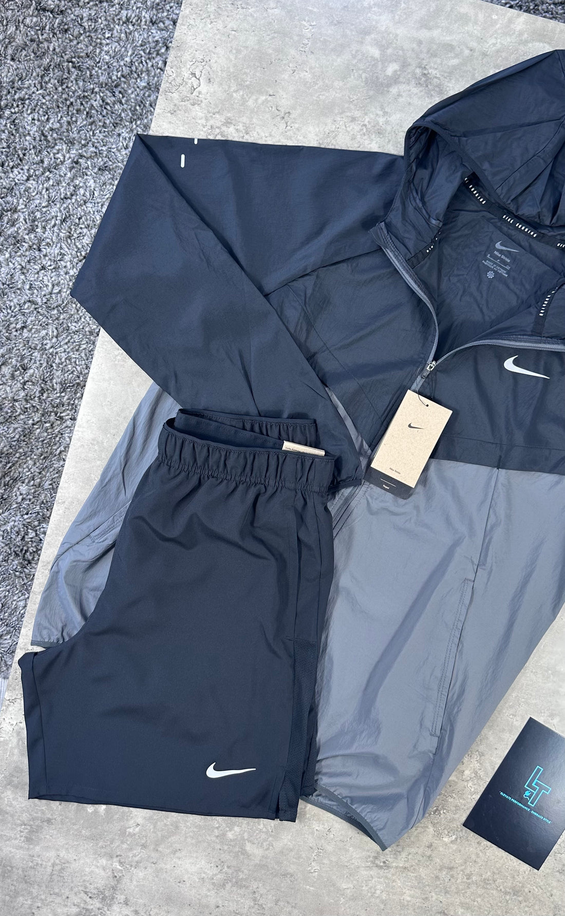 NIKE STRIDE SET - BLACK/GREY