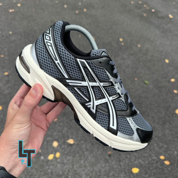 ASICS GEL TRAINERS - STEEL GREY / BLACK