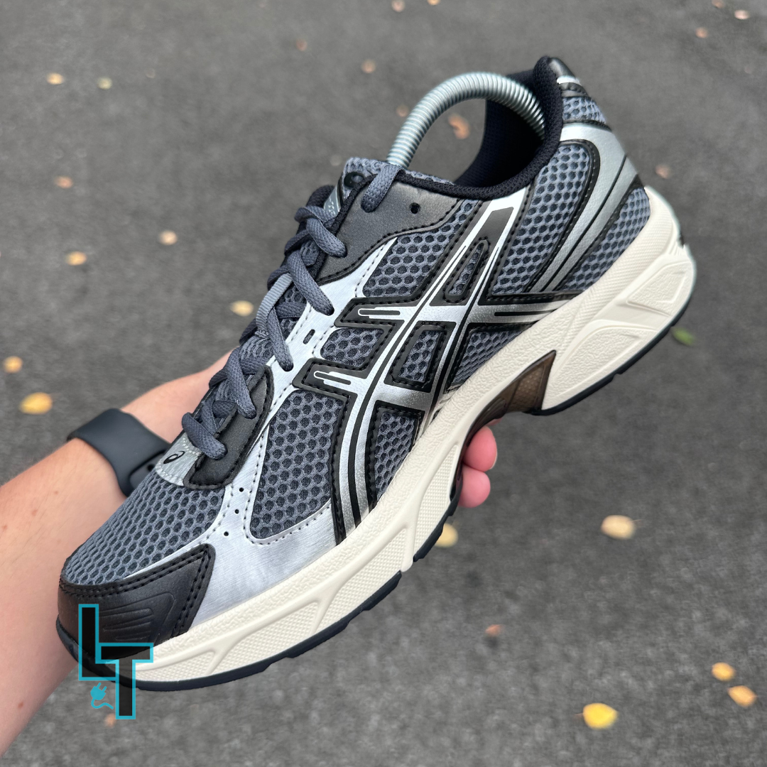 ASICS GEL TRAINERS - STEEL GREY / BLACK