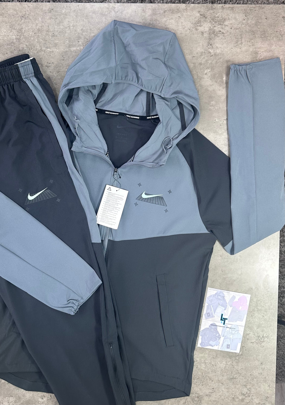 NIKE GRAPHIC TRACKSUIT - DARK/LIGHT GREY