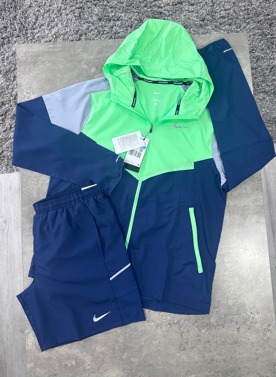 NIKE WINDRUNNER SET - NAVY / GREEN