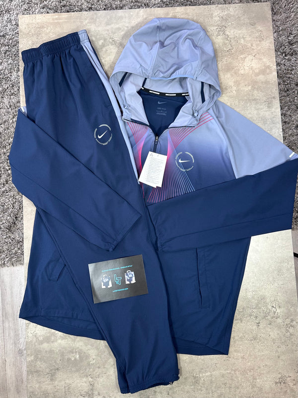 NIKE GRAPHIC TRACKSUIT - NAVY / LIGHT BLUE