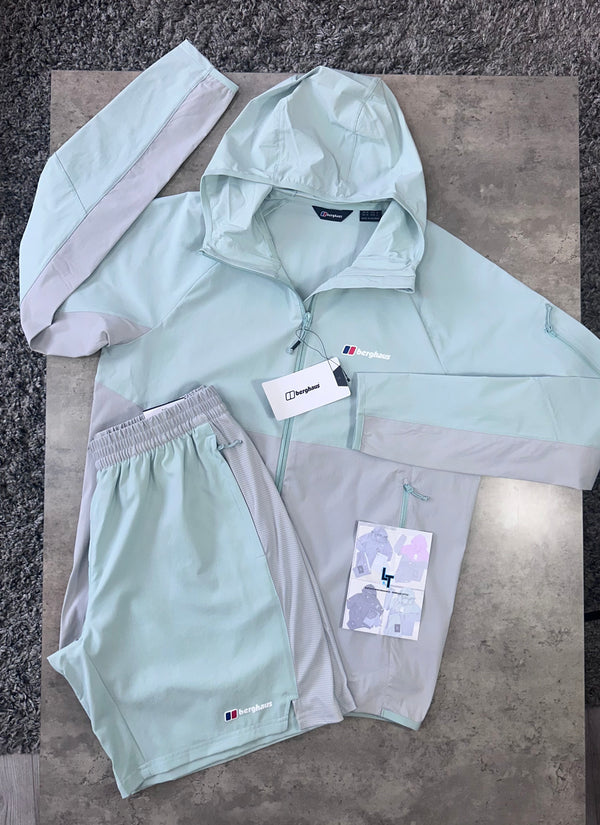BERGHAUS WINDRUNNER SET - MINT/LIGHT GREY