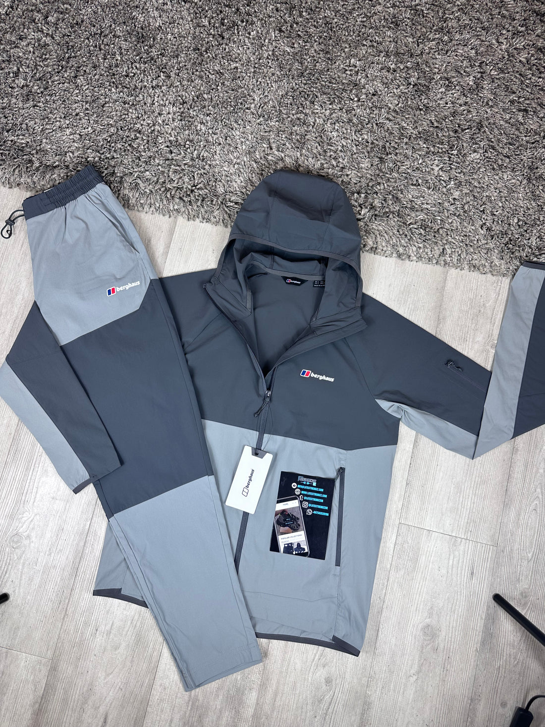 BERGHAUS THERAN TRACKSUIT - DARK/LIGHT GREY