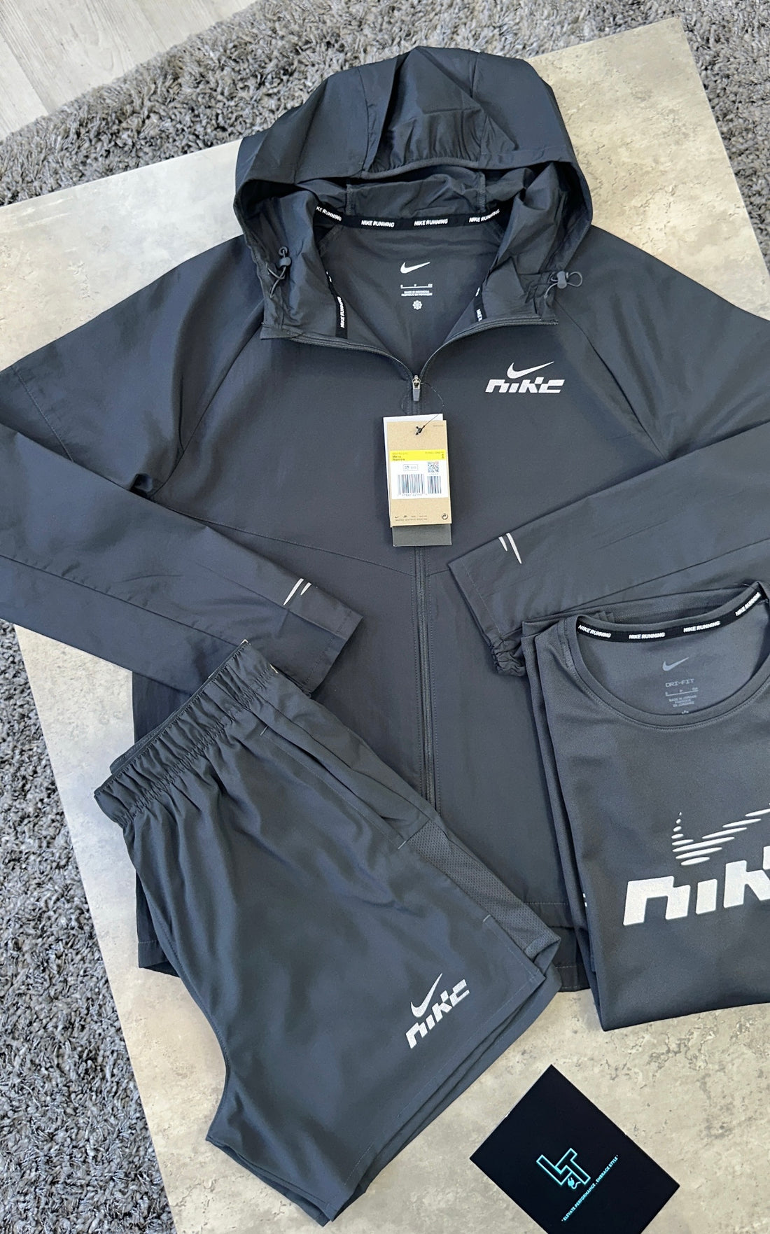 NIKE GRAPHIC 3 PIECE - CHARCOAL GREY