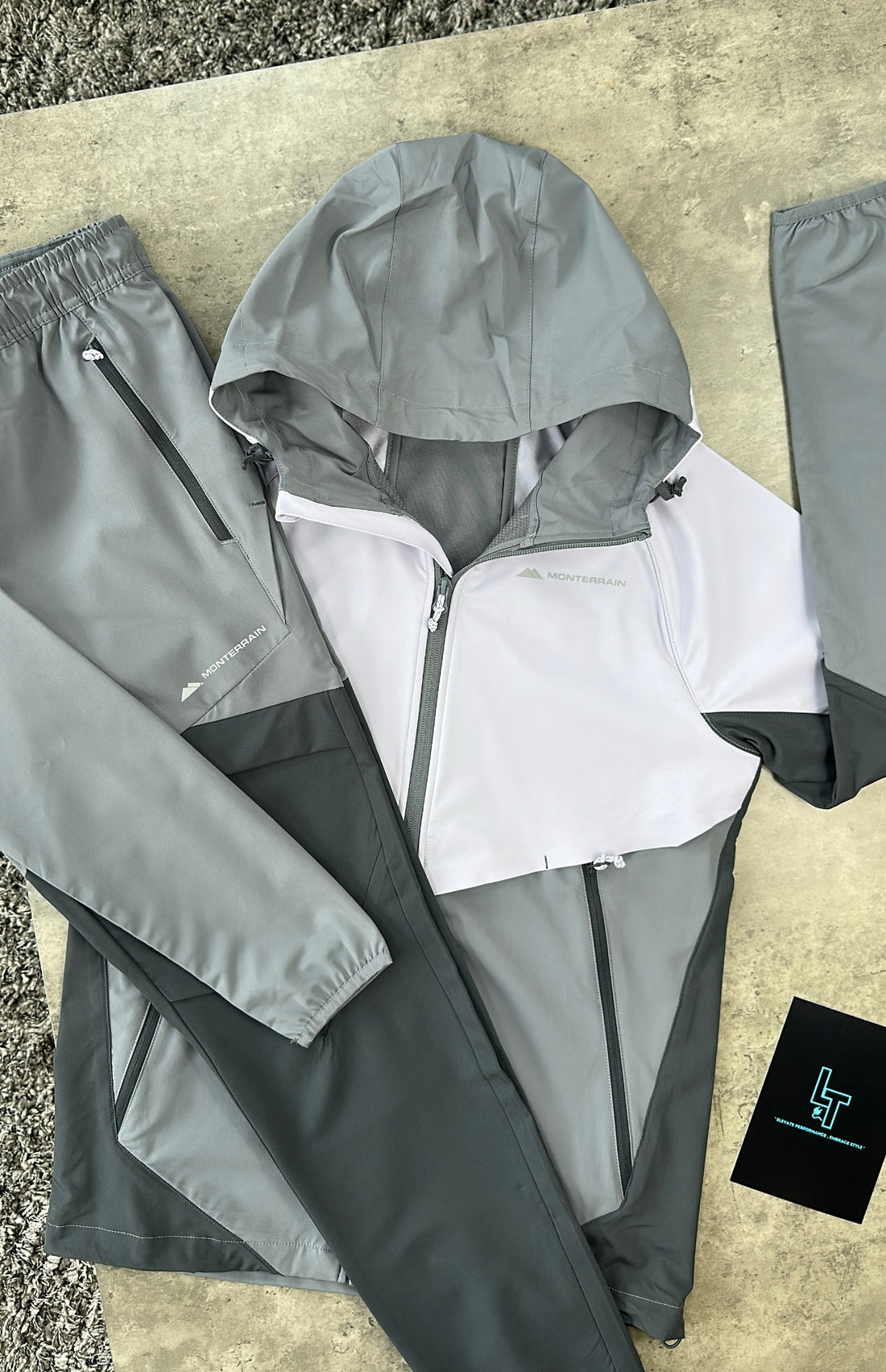 MONTERRAIN WOVEN TRACKSUIT - LIGHT/DARK GREY/LILAC