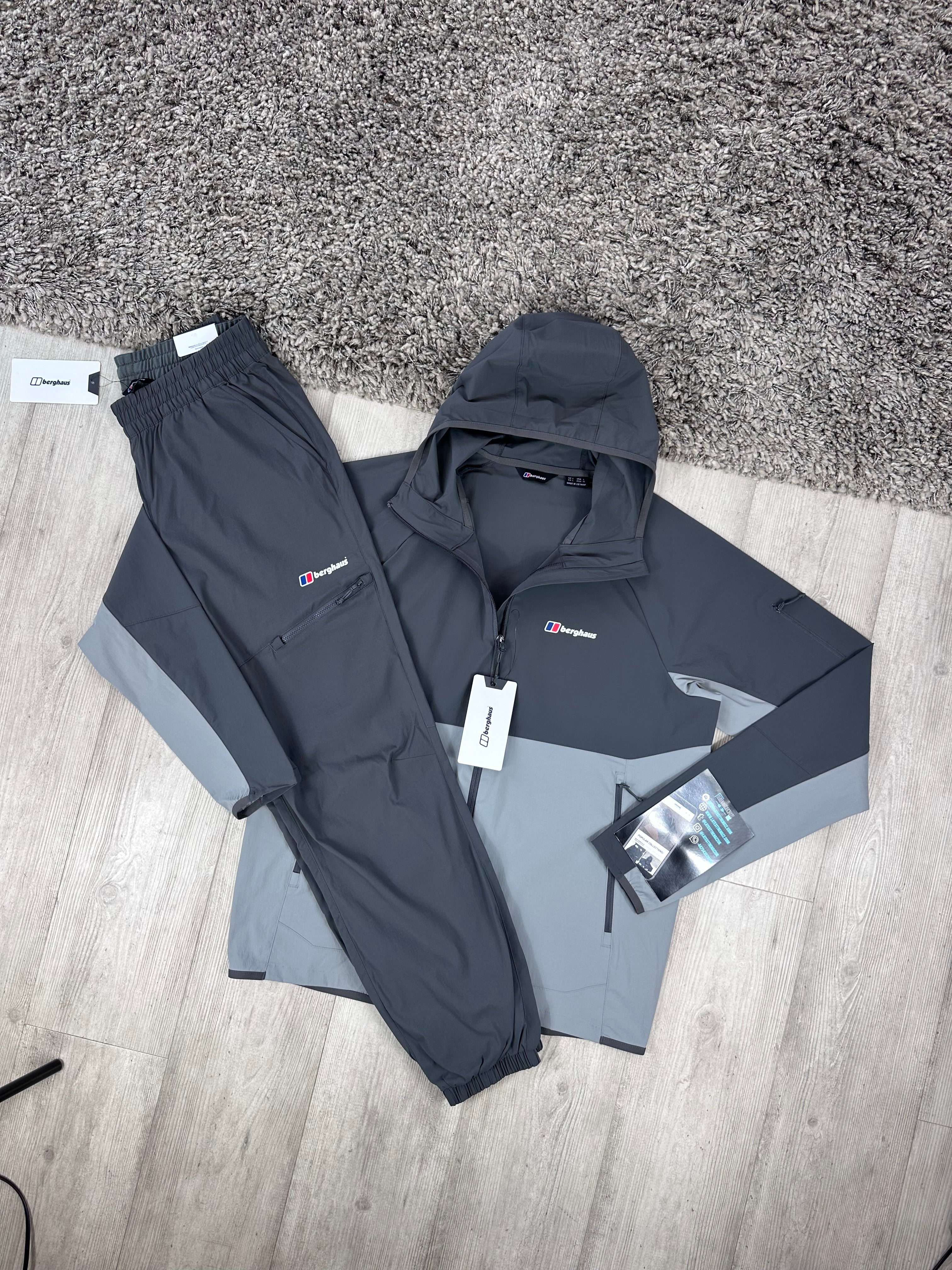 BERGHAUS THERAN 2.0 TRACKSUIT DARK GREY LIGHT GREY