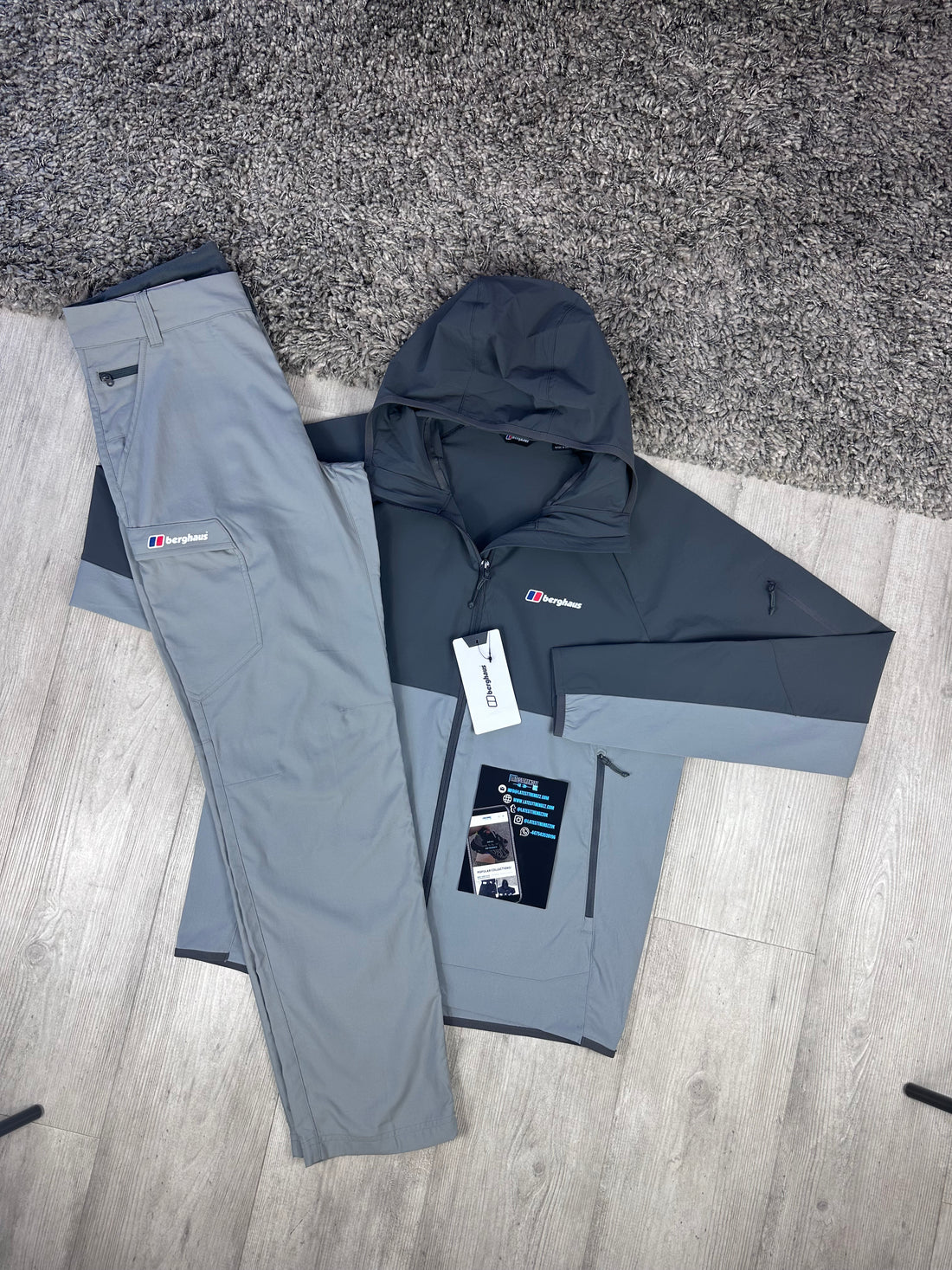 BERGHAUS NAVIGATOR TRACKSUIT - LIGHT/DARK GREY