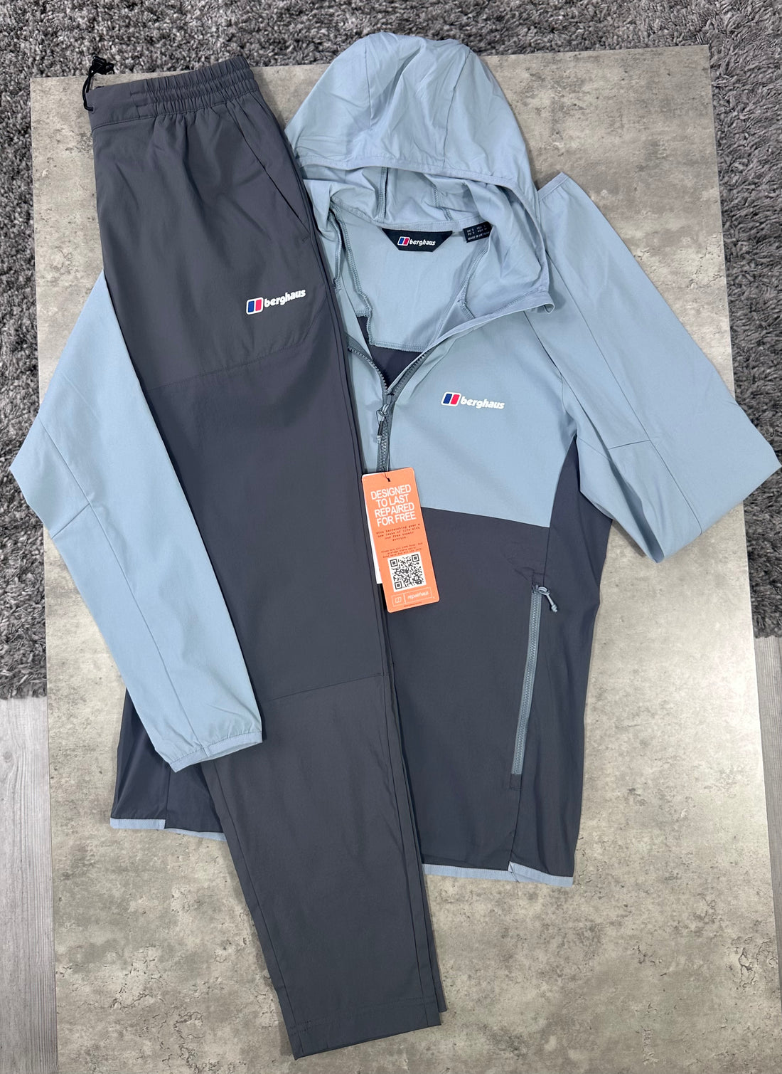 BERGHAUS THERAN TRACKSUIT - DARK GREY / LIGHT GREY