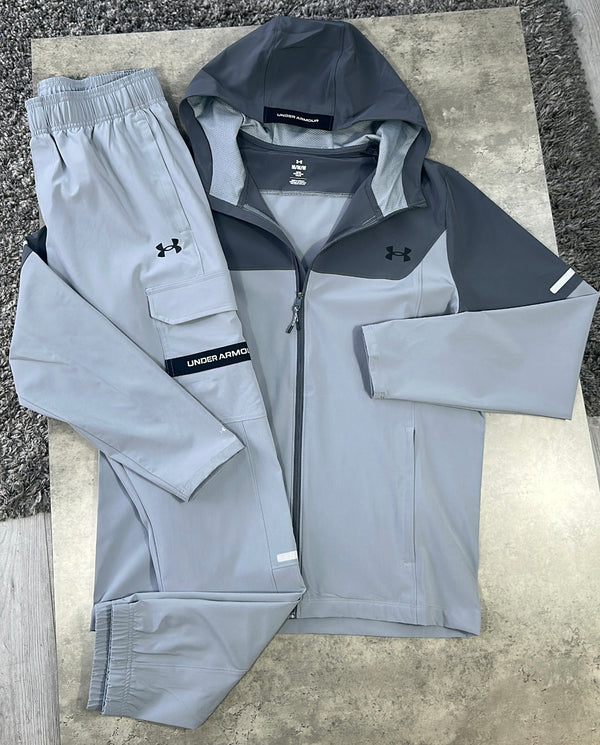 UNDER ARMOUR UTILITY TRACKSUIT - LIGHT / DARK GREY