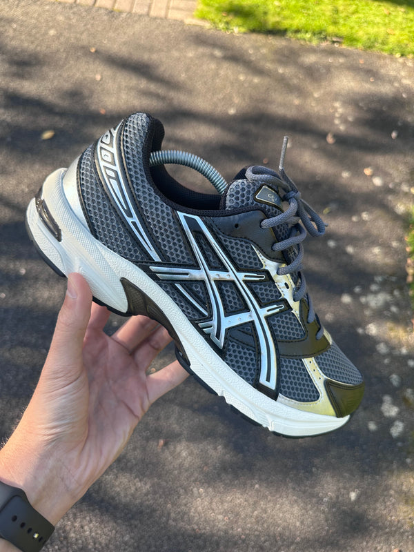 ASICS GEL TRAINERS - STEEL GREY / BLACK