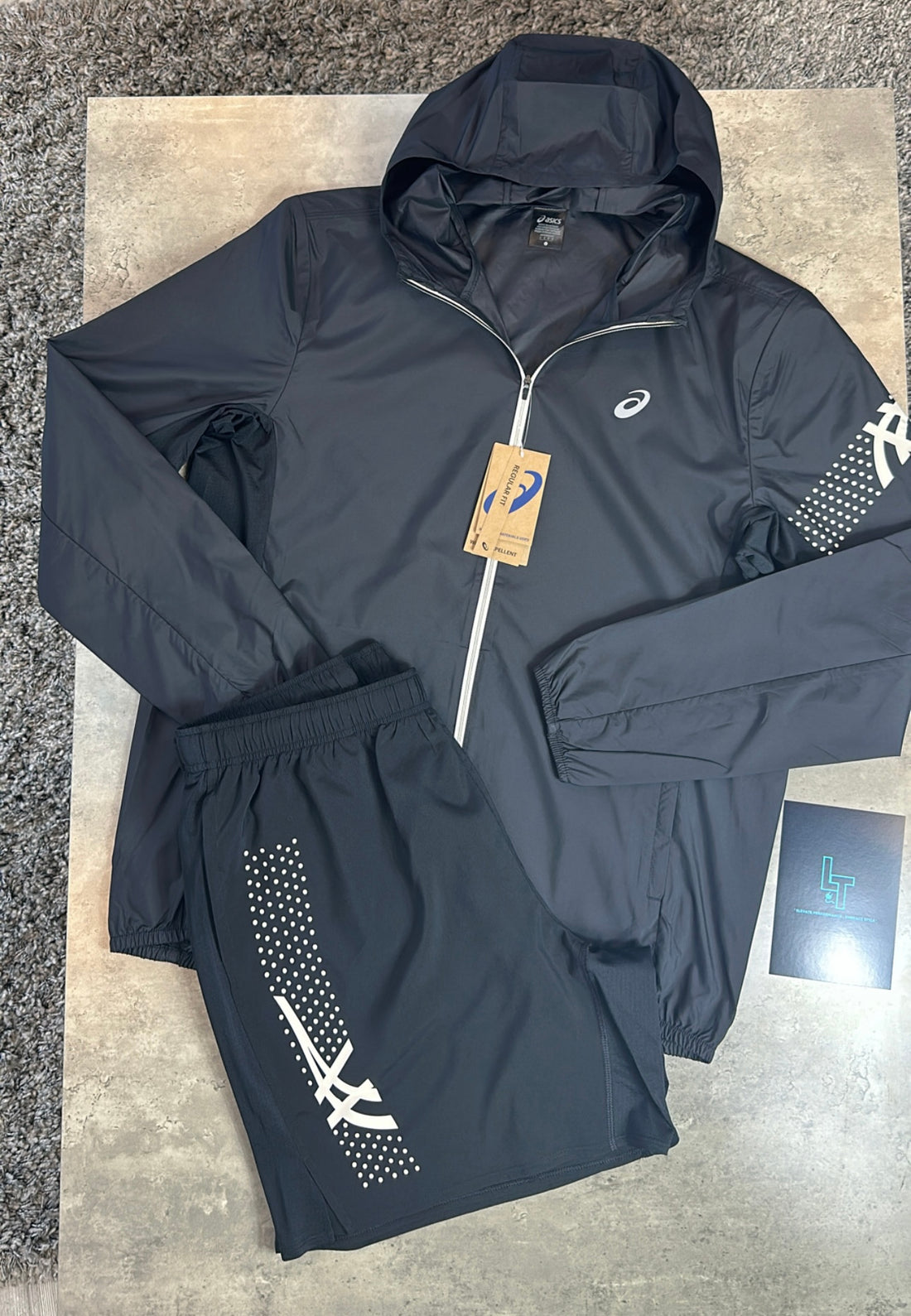 ASICS JACKET SET - BLACK