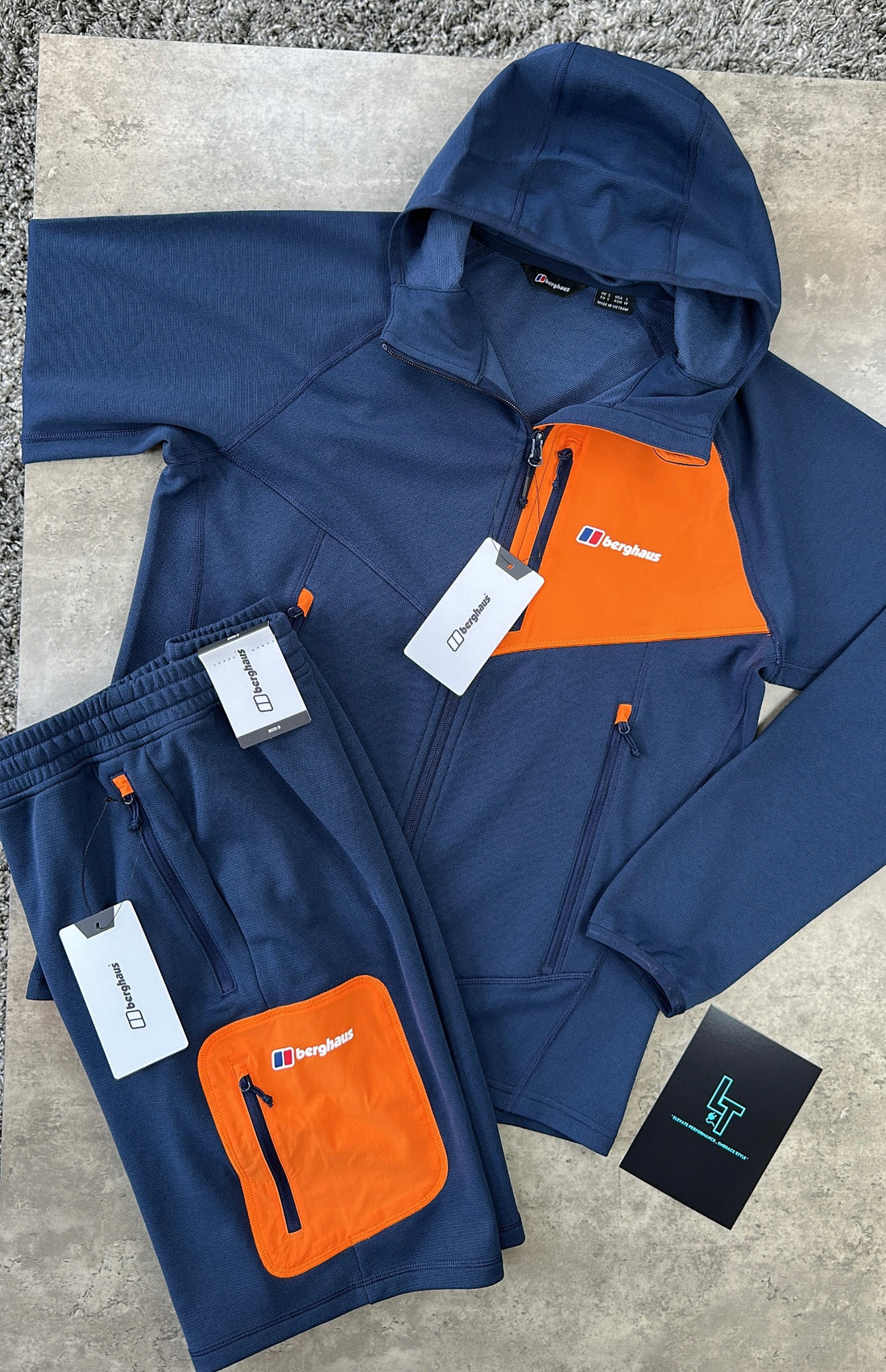 BERGHAUS FLEECE SET - NAVY/ORANGE