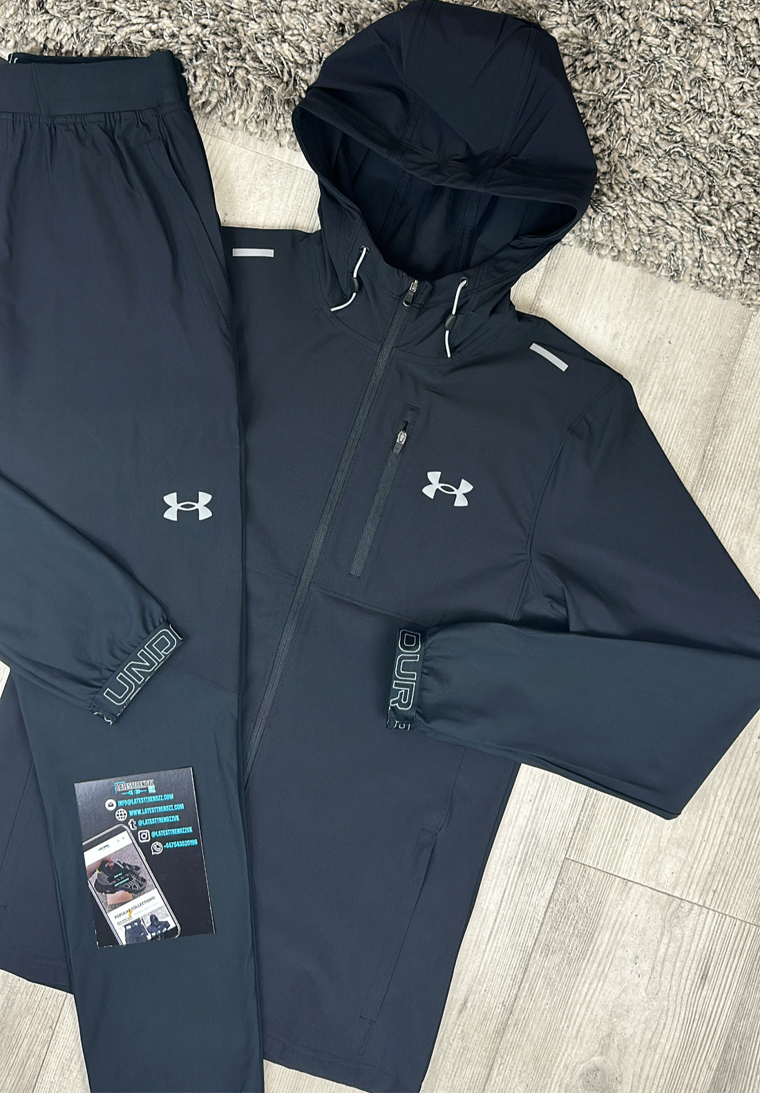 UNDER ARMOUR VANISH TRACKSUIT - BLACK