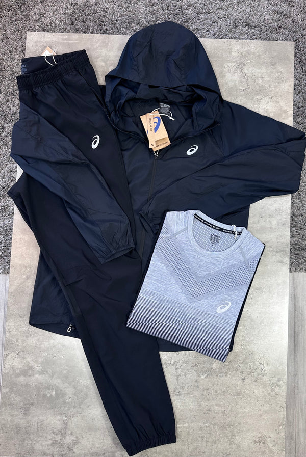 ASICS ROAD SEAMLESS TRI TRACKSUIT - BLACK / GREY