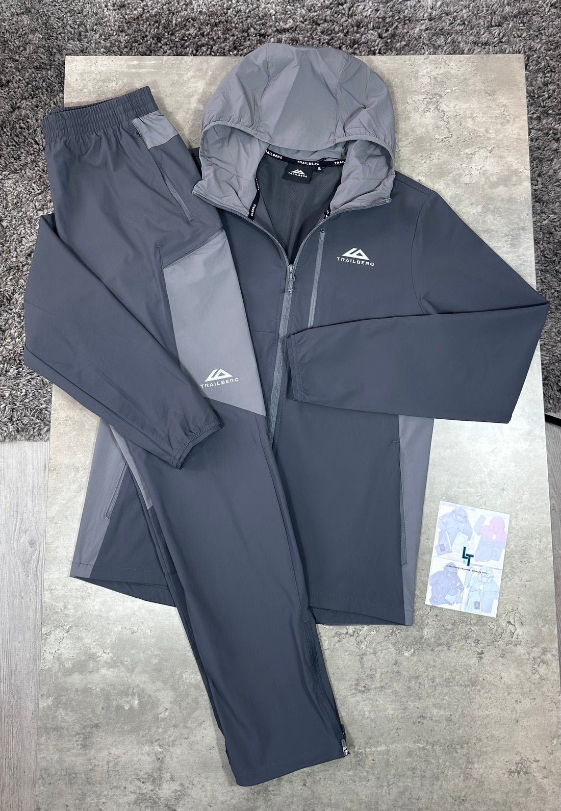 TRAILBERG ODYSSEY 2.0 TRACKSUIT - DARK / LIGHT GREY