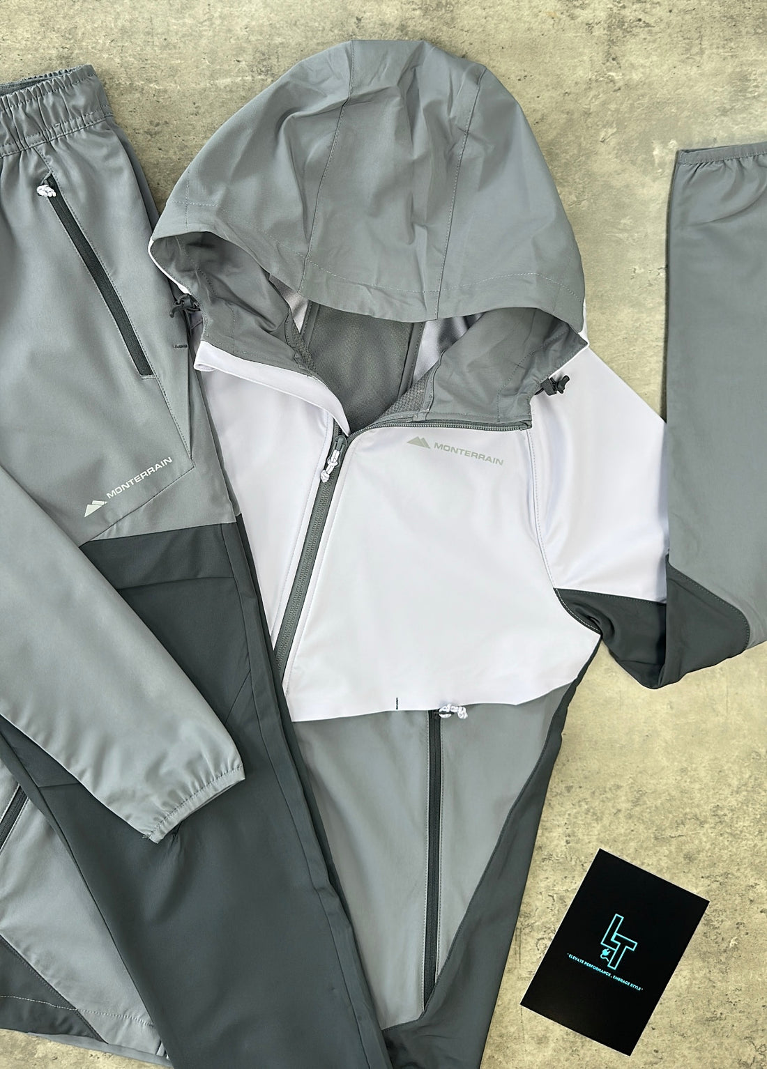MONTERRAIN WOVEN TRACKSUIT - LIGHT/DARK GREY/LILAC