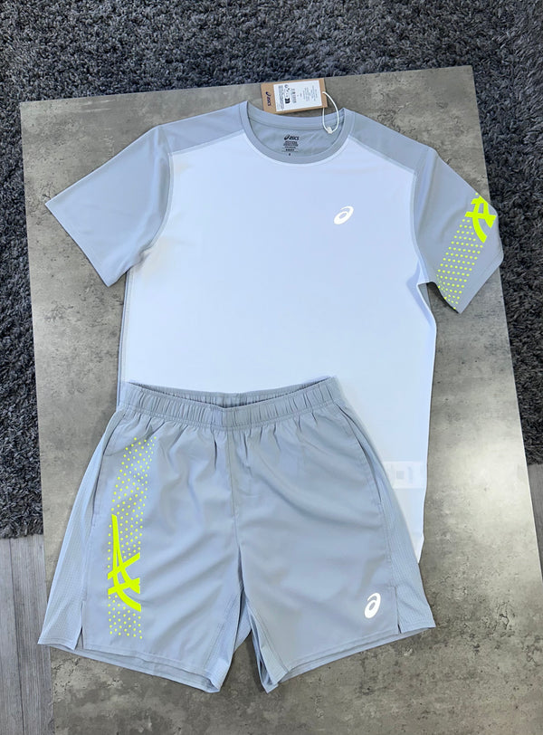 ASICS ICON SET - WHITE / GREY / NEON