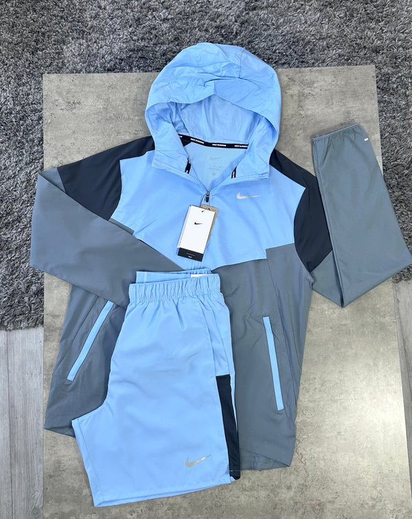 NIKE WINDRUNNER SET - LIGHT BLUE / GREY / BLACK