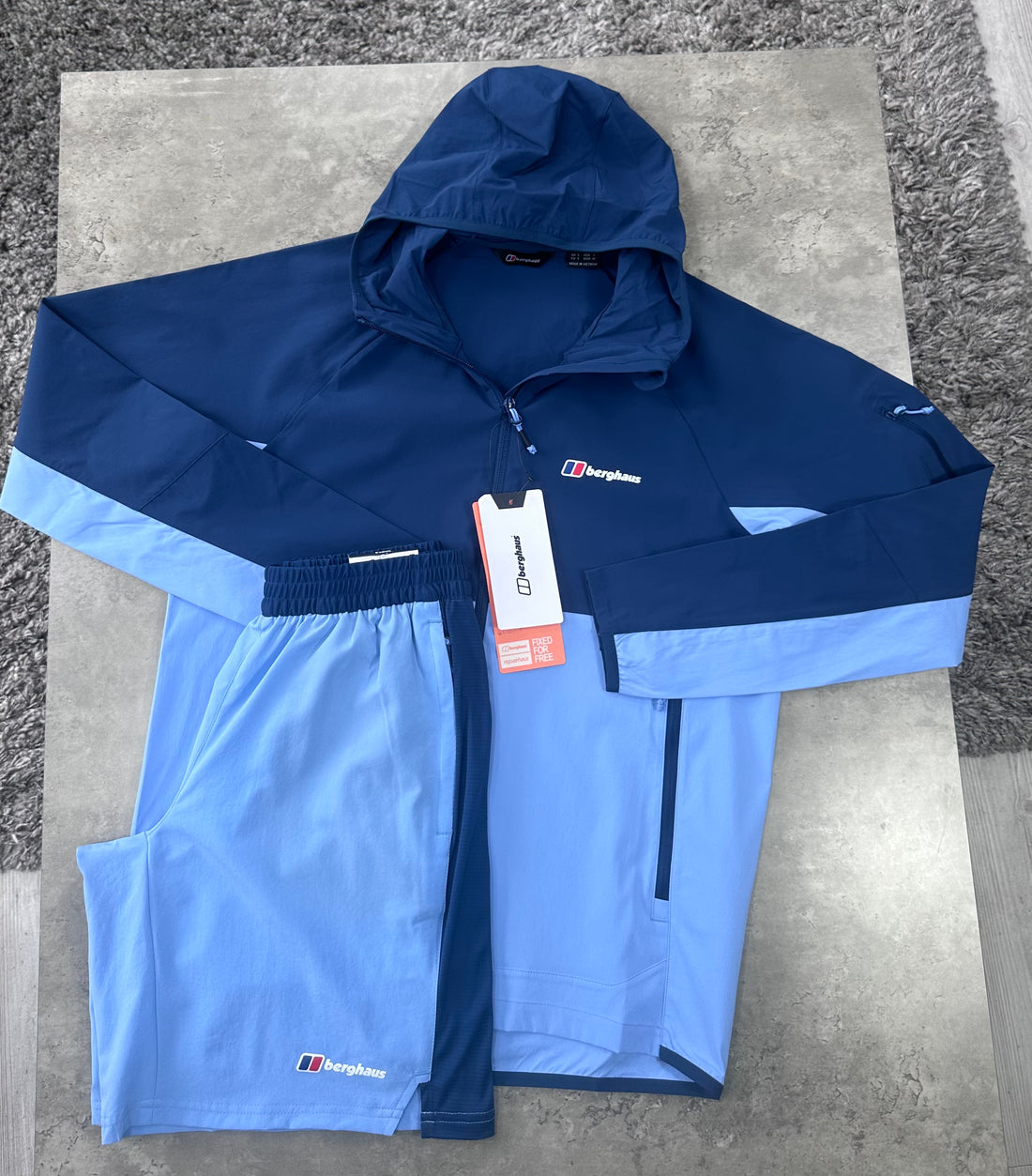 BERGHAUS THERAN SET - NAVY / SKY BLUE