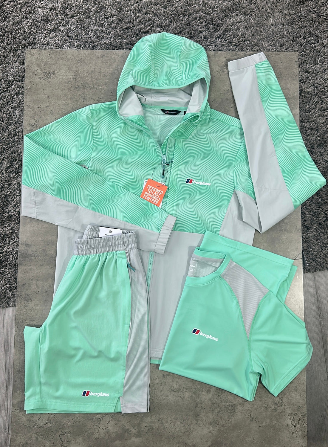 BERGHAUS TRI SET - MINT / LIGHT GREY