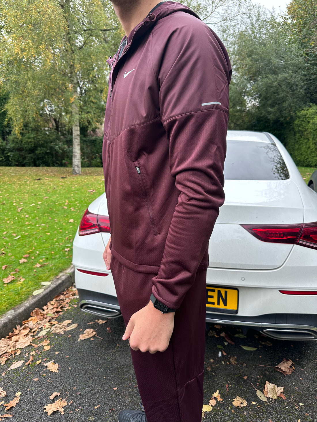 NIKE THERMA REPEL TRACKSUIT - BURGUNDY