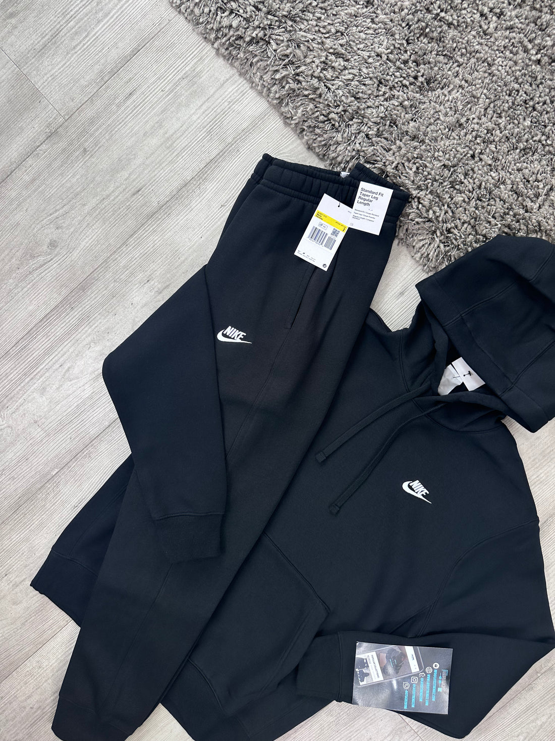 NIKE FLEECE TRACKSUIT - BLACK