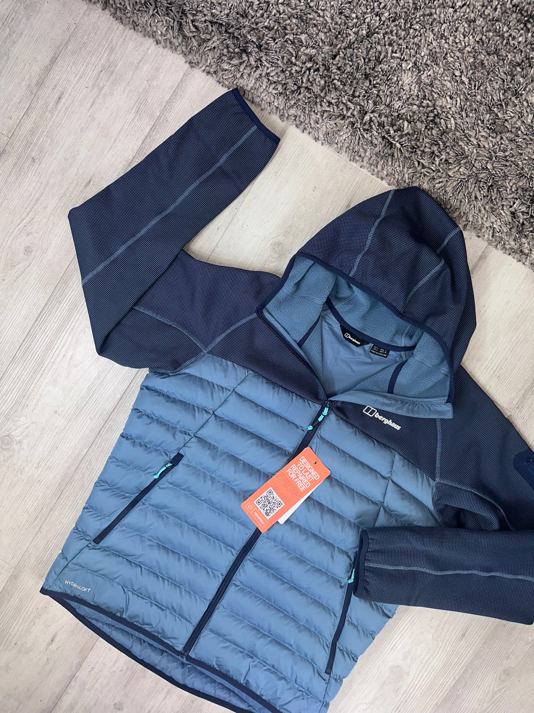 BERGHAUS HYBRID JACKET - DUSK / LIGHT BLUE