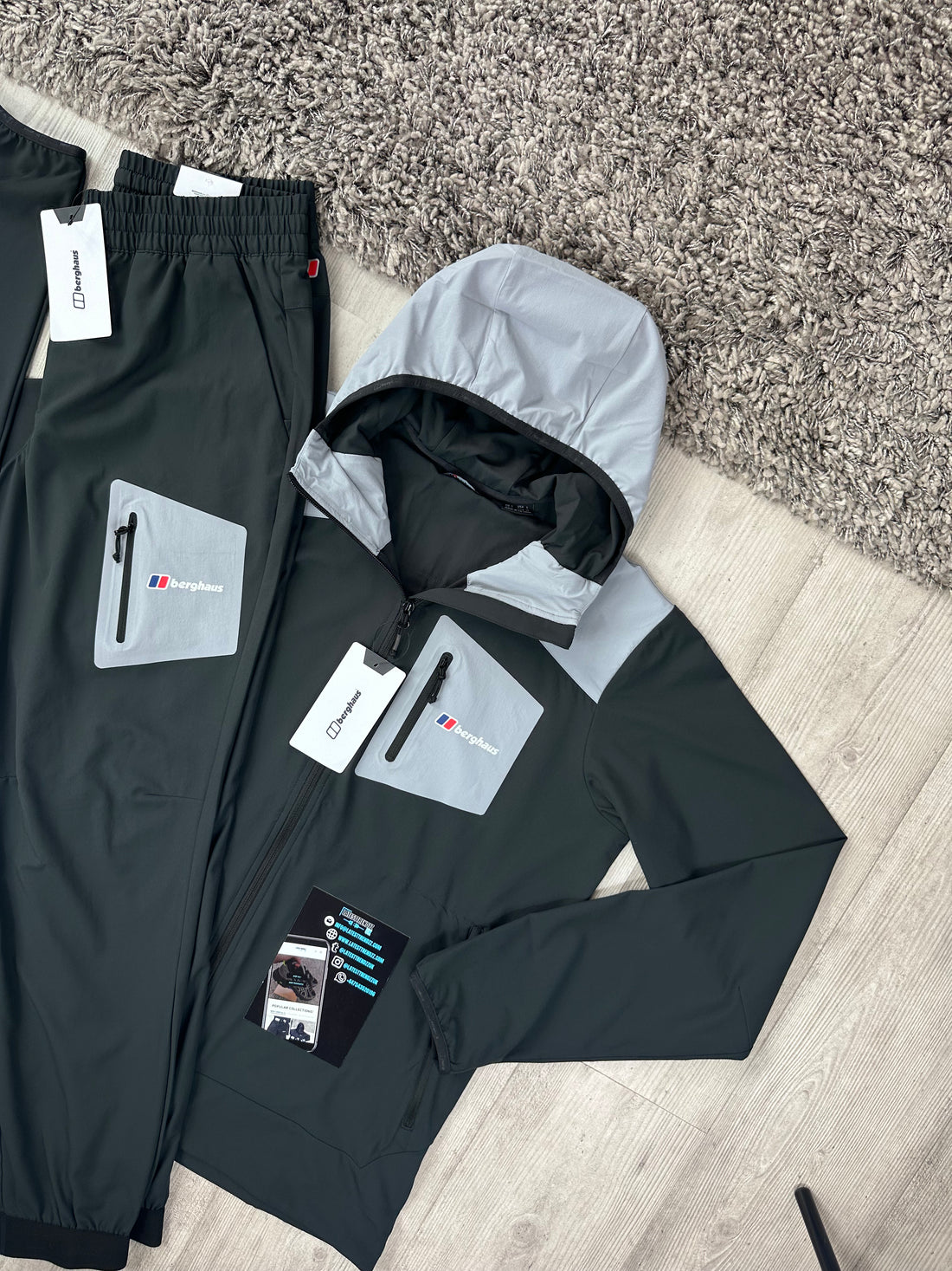 BERGHAUS TRACKSUIT - BLACK/LIGHT GREY