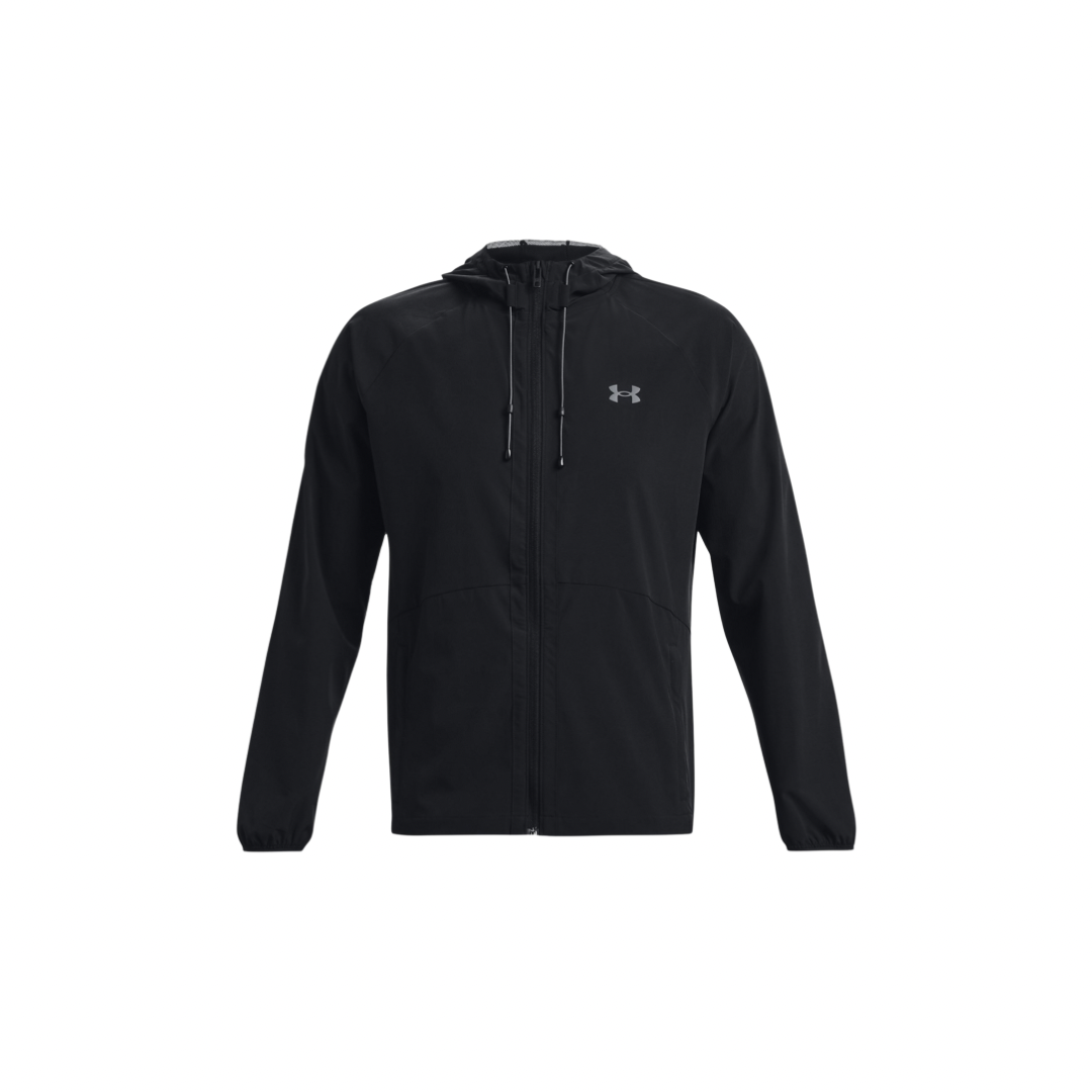 UNDER ARMOUR STRETCH WOVEN JACKET - BLACKLACK