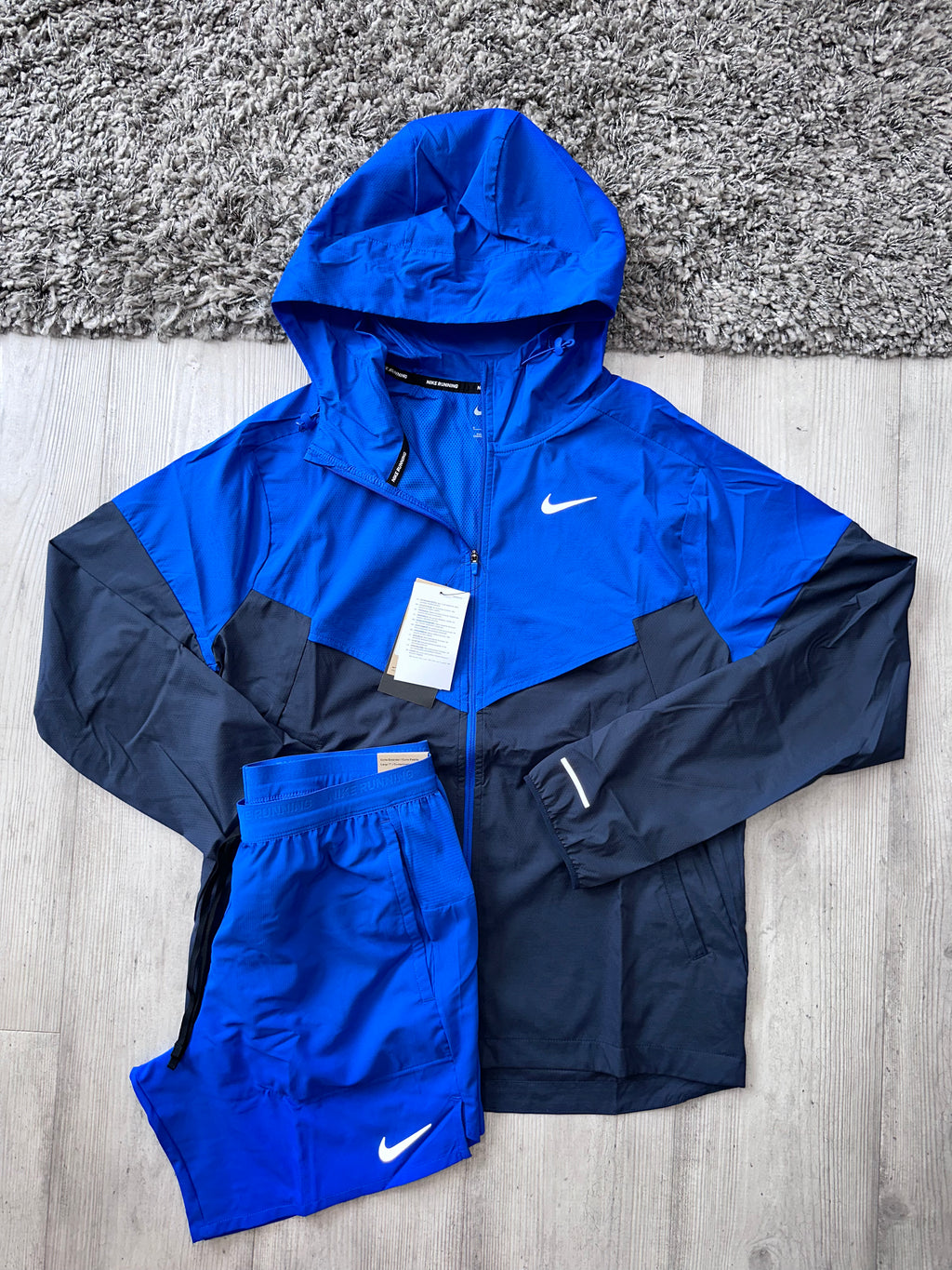 Nike windbreaker short set discount