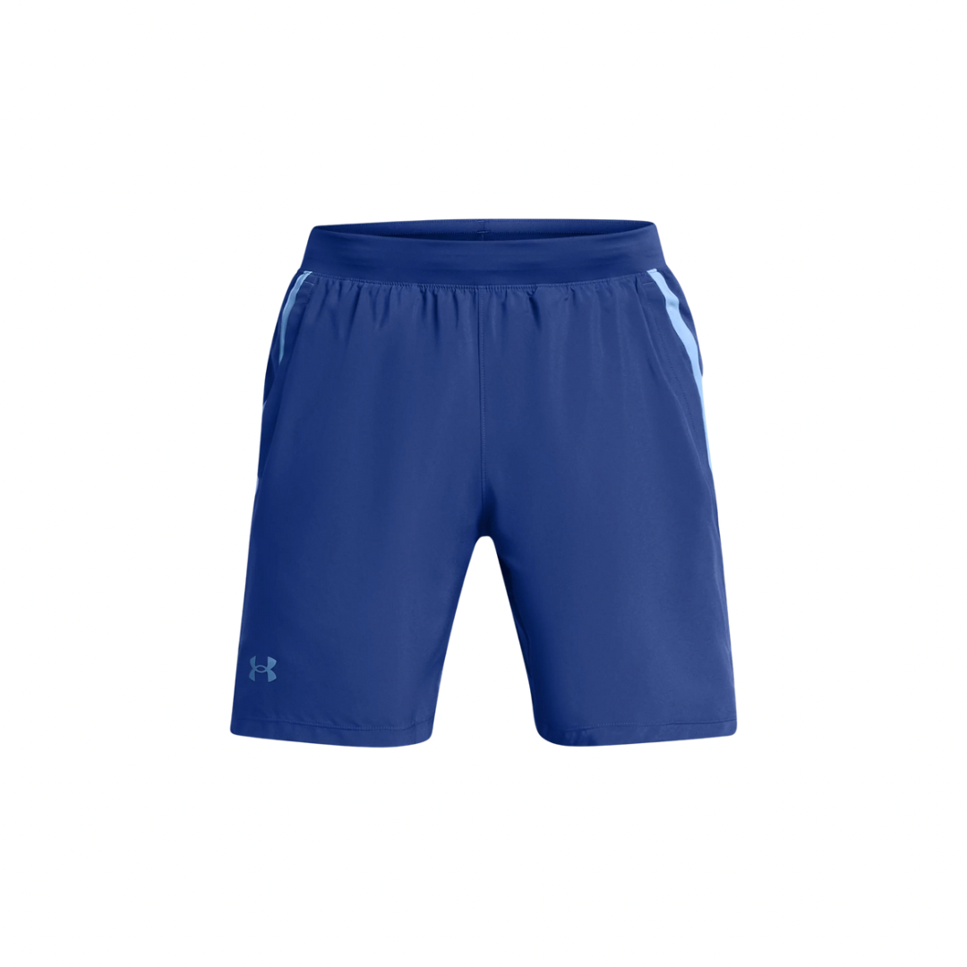 UNDER ARMOUR LAUNCH SHORTS - HORIZON BLUE