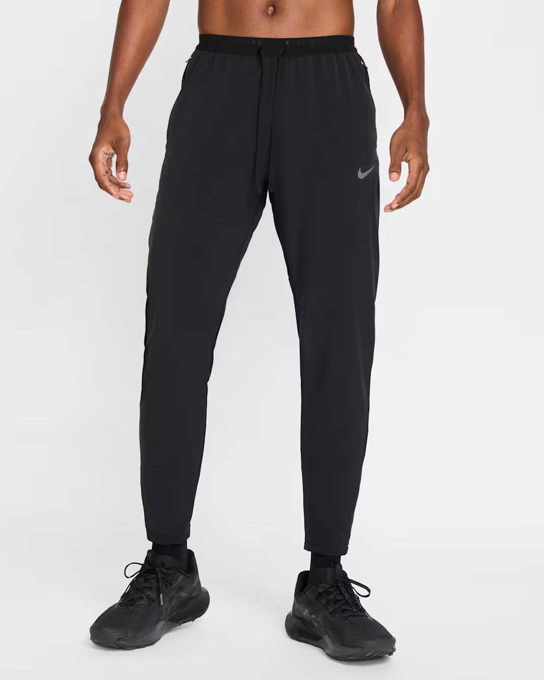 NIKE STRIDE WOVEN TROUSERS - BLACK
