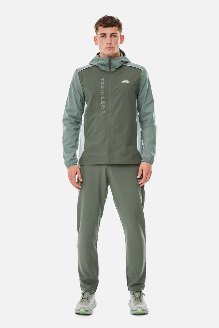 TRAILBERG TRIATHLON TRACKSUIT - Dark Fern/Pine Dust/Frosted Leaf
